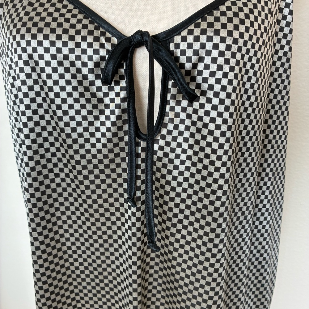 Vintage 80s Beaux Reves by LA Intimates Checkered Nightgown